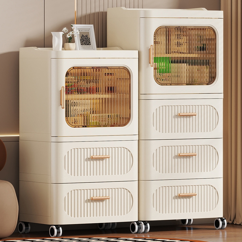 可移动卫生间置物架浴室收纳柜家用多层零食柜储物柜鞋柜抽屉式