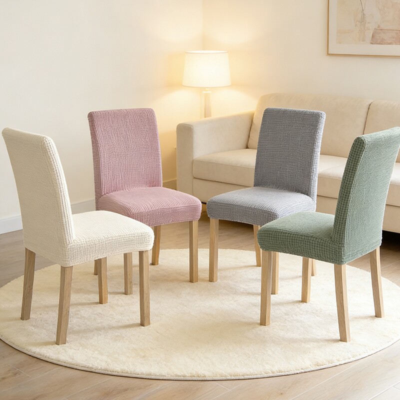 简约家用椅套椅子套罩垫子靠背一体餐椅套通用凳套座椅套弹力餐桌