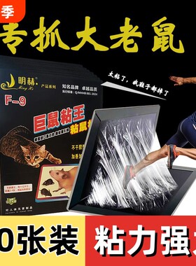 明赫强力老鼠粘巨鼠粘王黑白胶