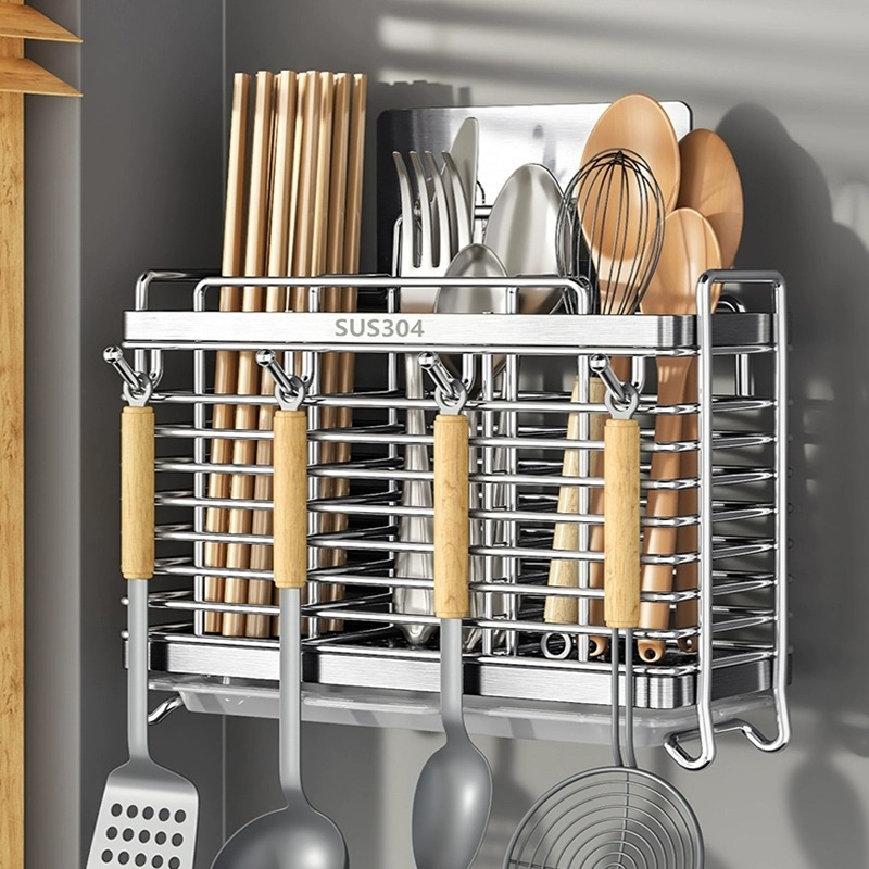 【好评榜一】不锈钢筷子收纳