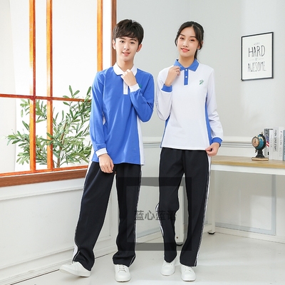 中学深圳校服蓝心蓝语