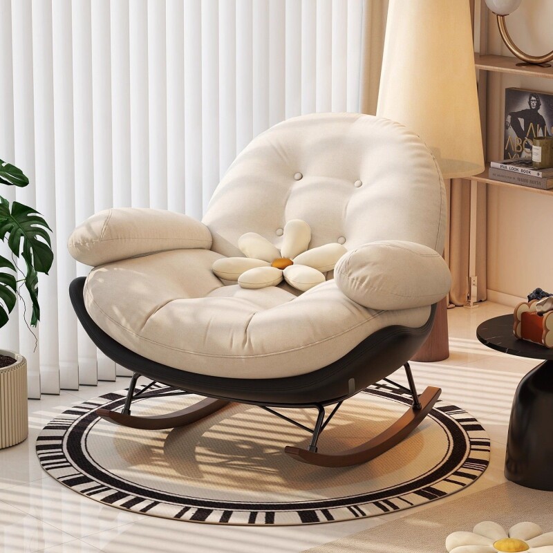 摇椅大人躺椅阳台家用休闲客厅懒人摇摇躺椅可睡可拆洗单人小沙发