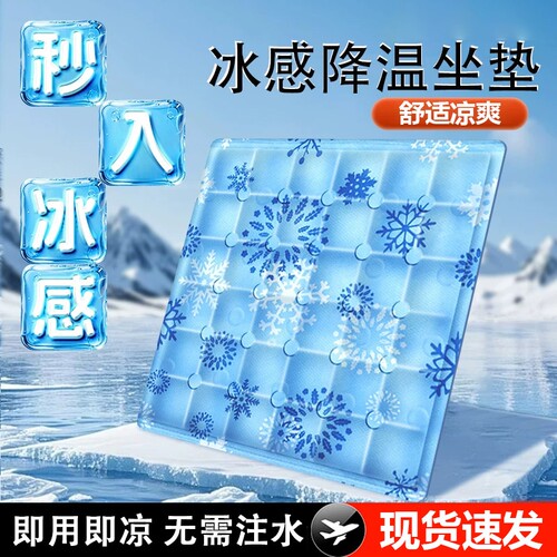 冰垫坐垫学生夏天冰凉降温夏季冰袋汽车水垫冰凉枕久坐座椅沙发