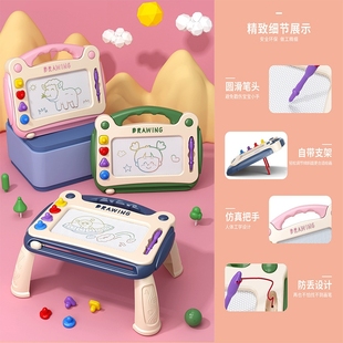 儿童一岁家用幼儿磁性写字板画板宝宝2涂鸦3磁力画画玩具画写板大