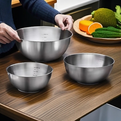 不锈钢碗盆带刻度3个组合 【券后价】10.5元