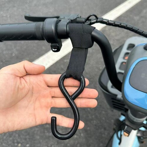 实心钢电动车挂钩前置通用电瓶车自行车摩托车挂物钩头盔承重车把