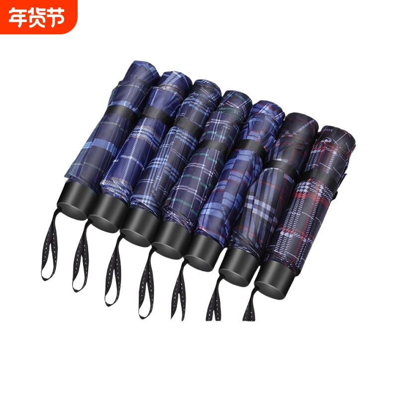 十骨加大雨伞双人超大人大号折叠g男女三伞晴雨男号手动防风格子