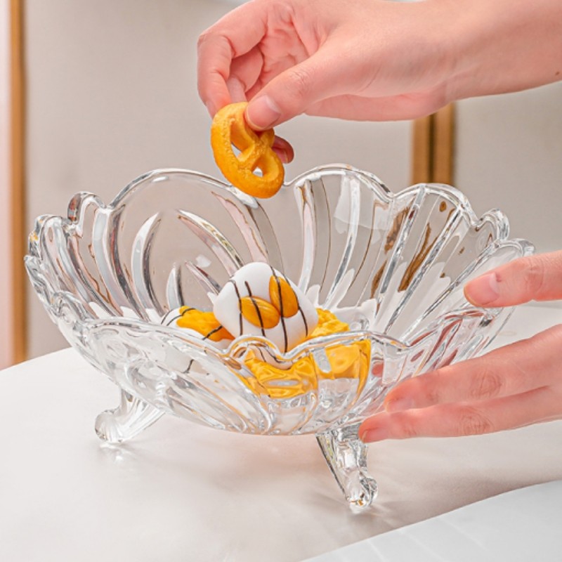 大号水晶玻璃果盘家用客厅欧式糖果盘茶几创意高脚果斗干多规格起,餐饮具,碗,淘宝优惠券,粉丝福利购,淘宝优惠卷