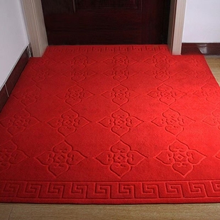 进门地垫入户门垫免洗pvc结婚红地毯开业厕所吸水垫卫生间可裁剪