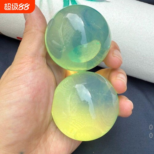 7A天然墨西哥净水蓝珀圆
