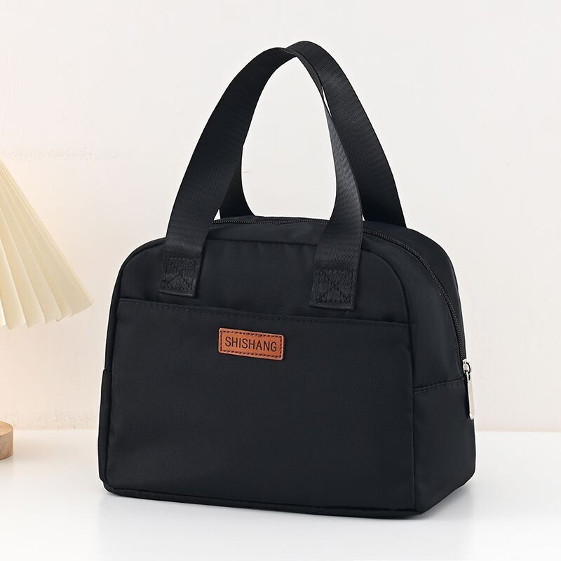 大容量饭盒袋加厚保温防油隔热便当包洋气手提包学生上班族午餐包