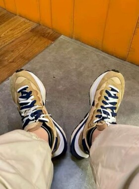 夏季Sacai X VaporWaffle联名解构休闲鞋时尚百搭男女低帮运动鞋
