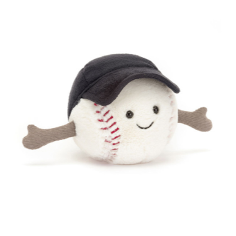 jellycat little趣味运动网球棒球毛绒玩具宝宝安抚玩偶娃娃公仔