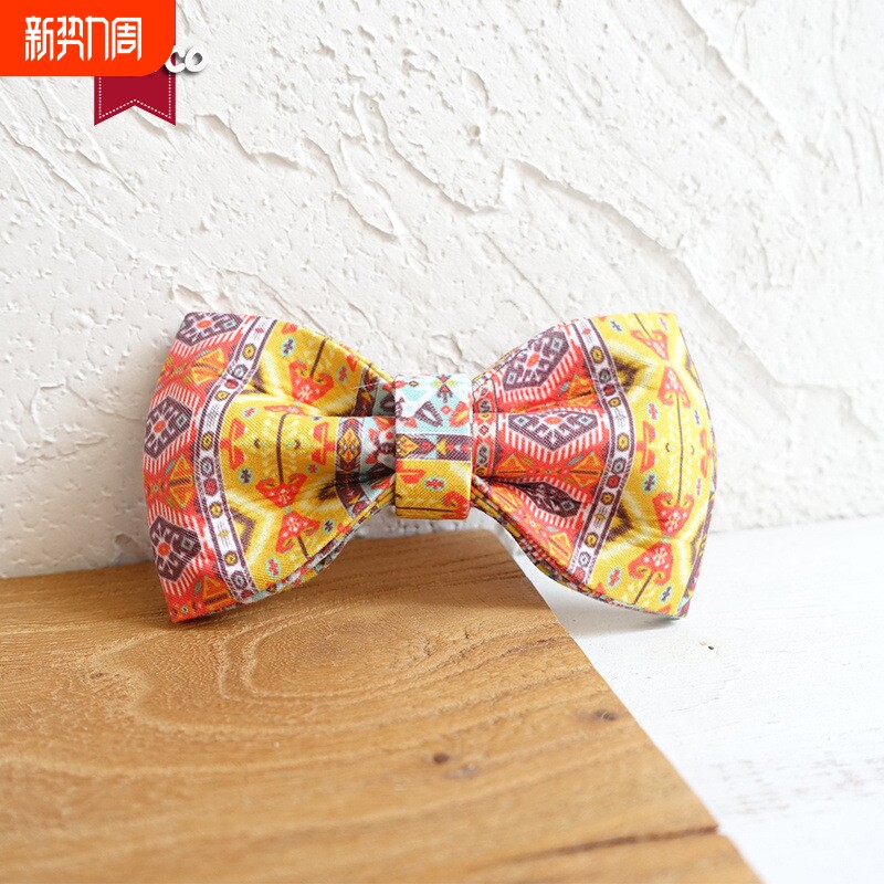 MUTTCO宠物牵引绳狗链 欧美风狗项圈蝴蝶结领结亚马逊外贸UD