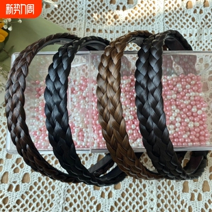 假发双股辫自然发箍头饰新款 麻花辫子女生头发箍发卡发饰
