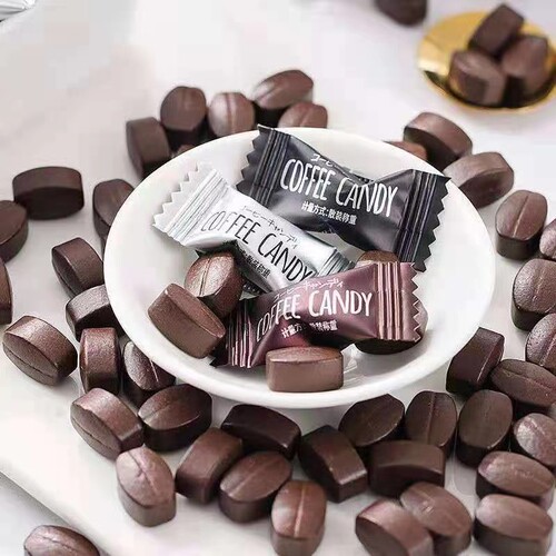 咖啡糖官方旗舰店咀嚼咖啡豆糖非提神0脂嚼着吃coffee candy糖果