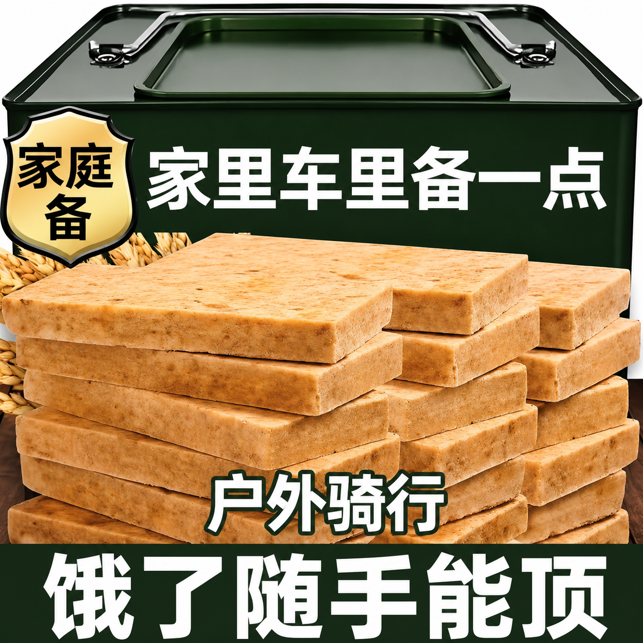 压缩饼干军粮独立包装应急储备代餐营养早餐巧克力好吃保质期优选