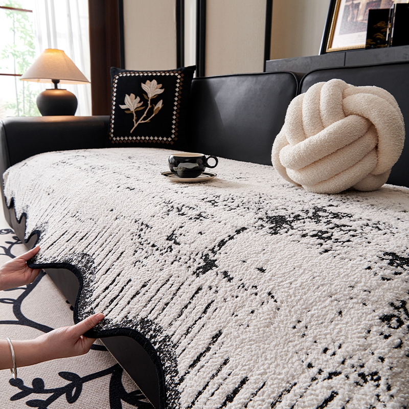 2025新款异形四季通用沙发垫加厚防滑防猫抓沙发套罩高级感盖布巾