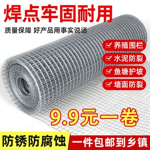 钢丝网镀锌铁丝网养鸡围栏隔离网抹墙网鸡笼网网格防护鸟笼组装