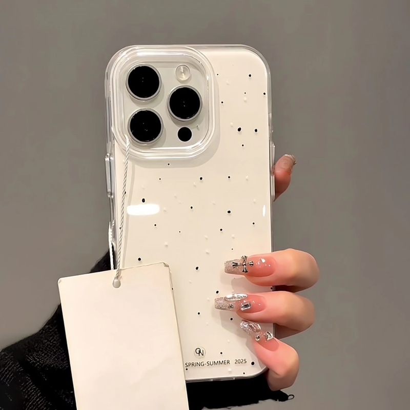 韩系小众个性泼墨适用iPhone16promax手机壳苹果15新款14pro高级感13pro日韩简约12女13创意16全包防摔保护套