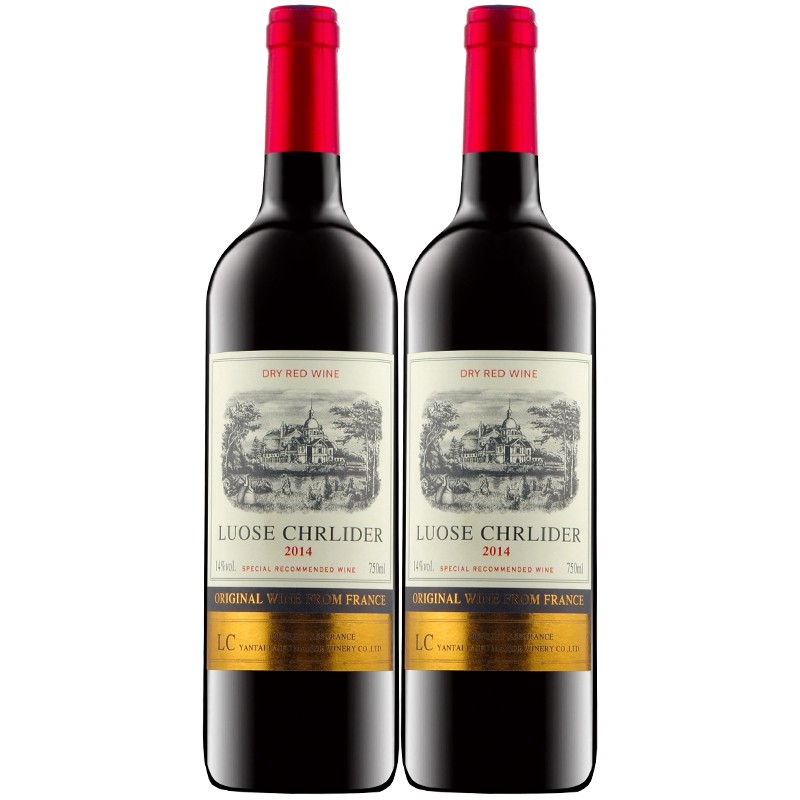 14度进口红酒750ml城堡干红葡萄酒多规格