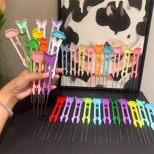 泡芙家拼豆笔镊子针笔专用diy工具包配件豆铲黑白材料补充包熨斗