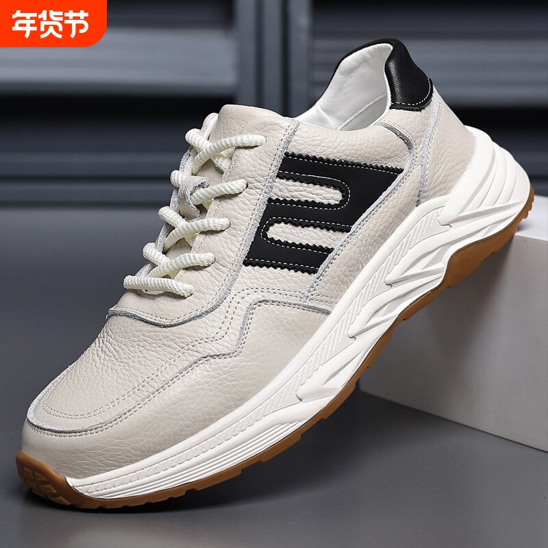 意尔正康皮鞋男真皮2026秋季男士头层牛皮防滑运动风男鞋潮流运