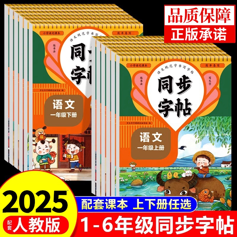 2025人教版小学同步练字帖