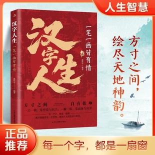 人生智慧人生哲学智慧国学文字汉字 一笔一画皆有情汉字里 汉字人生 中国故事每一个字都是一扇窗汉字智慧书籍X 认准正版