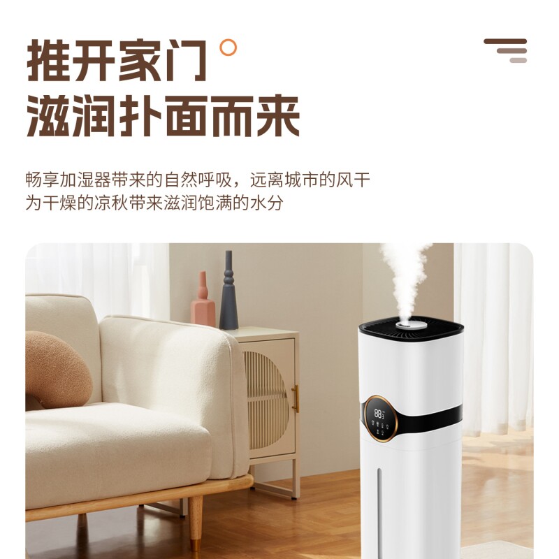 加湿器家用超大雾量大容量静音卧室超声波雾化器新款喷雾加湿器