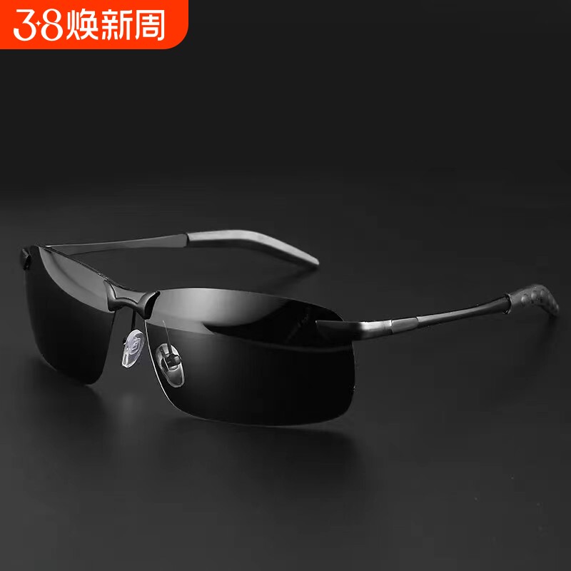 新款跨境男士偏光太阳镜3043欧美时尚司机开车户外钓鱼专用墨镜