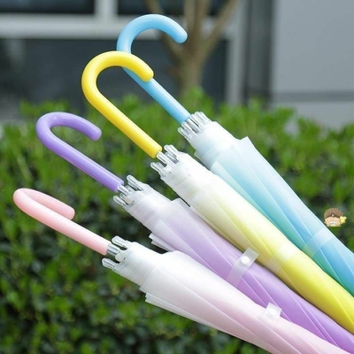 大号双人自动雨伞结实日系小清新透明长柄伞ins高颜值拍照女加固