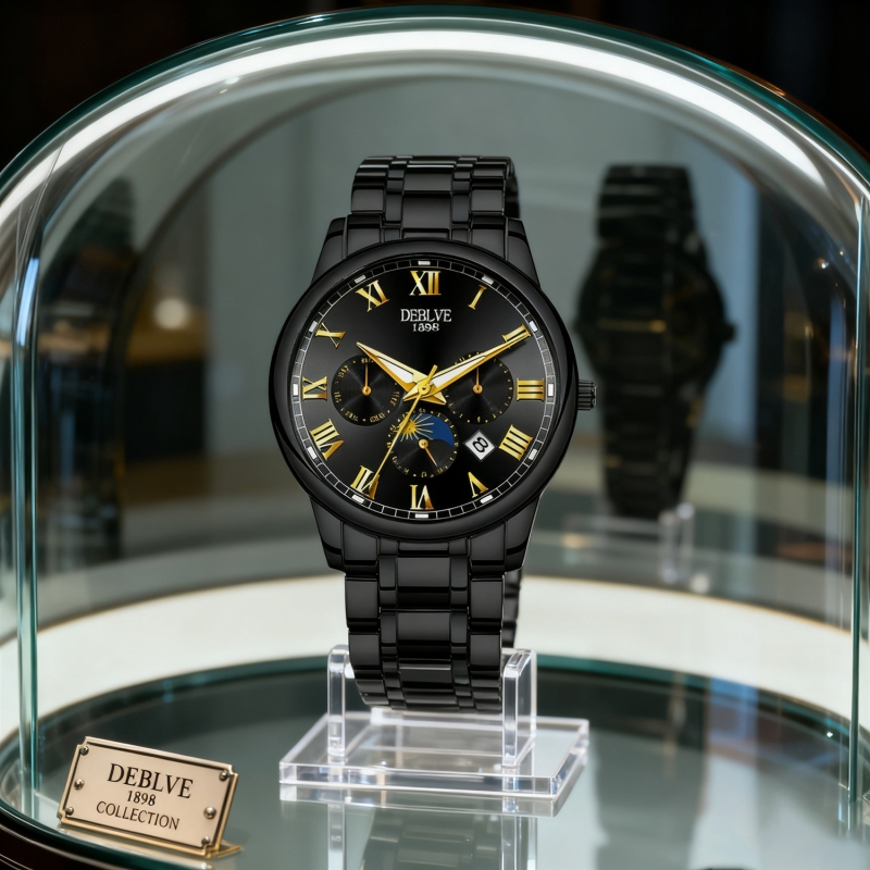 男款手表防水石英腕表高级感男士全自动非机械表正品名牌钢带商务 - 封面