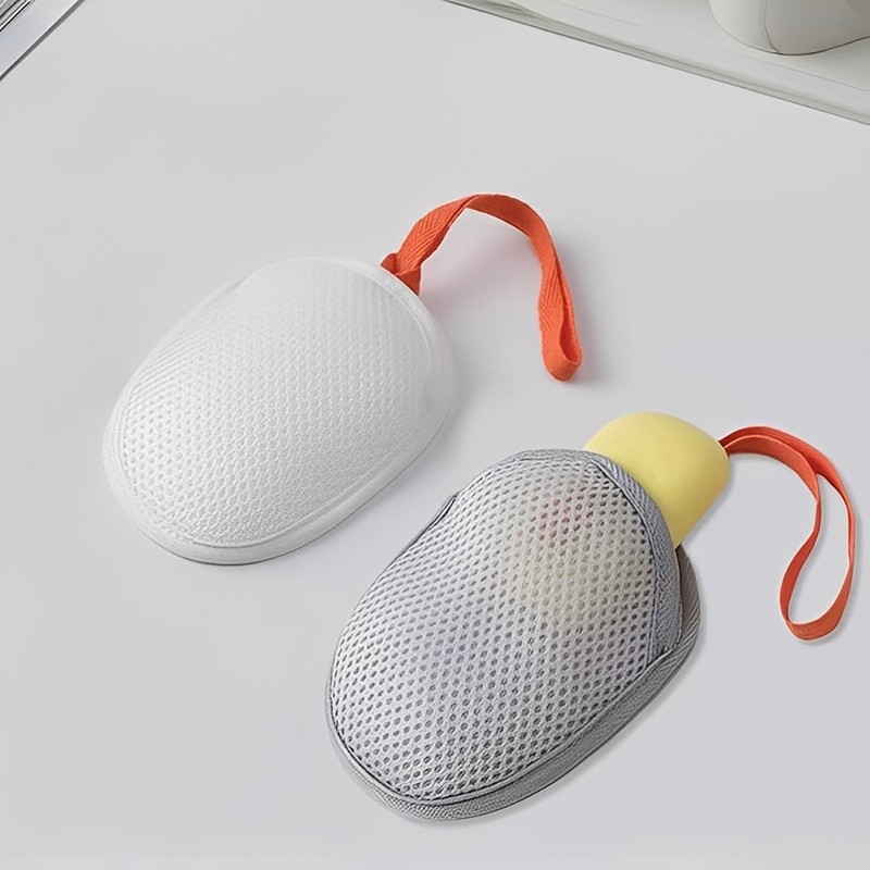 多功能肥皂袋起泡网香皂打泡网搓澡洗澡洗脸网兜袋双面发泡网纱袋