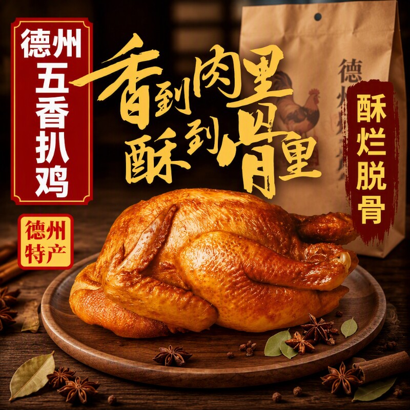 即食麻油扒鸡鸡腿真空包装图片