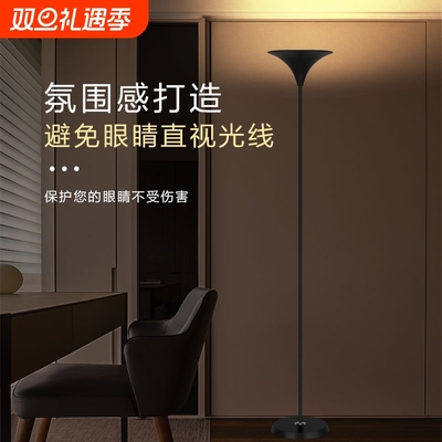 现代简约黑色金属落地灯