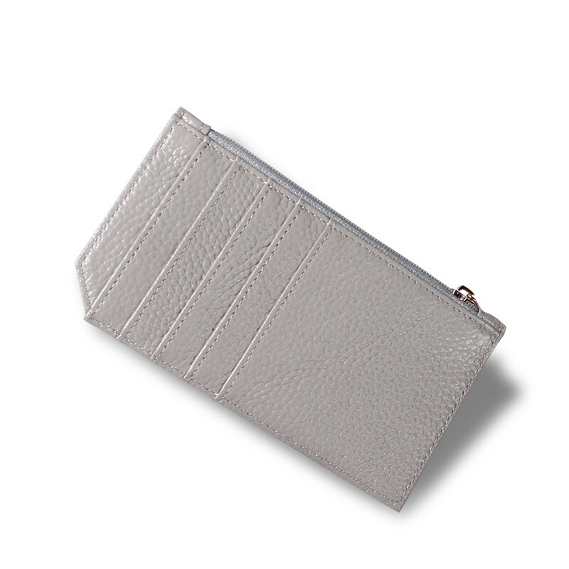 欧美真皮女士钱包超薄时尚拉链硬币小钱包日韩牛皮零钱包卡包批发