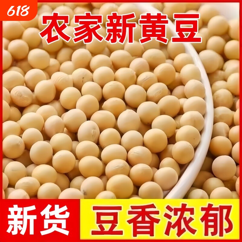 农家黄豆大豆新货自种批发干货腐竹打豆浆专用做豆腐优质饱满