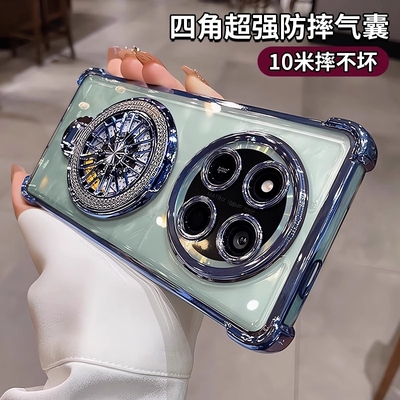 磁吸带支架适用荣耀x60pro手机壳荣耀x60新款镜头全包防摔气囊x50gt荣耀x50透明女高级感x40曲屏专用硅胶男套