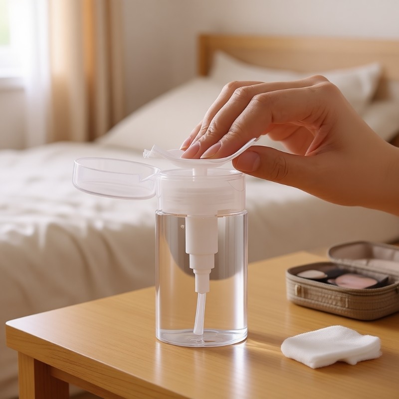 按压式卸妆水分装瓶挤压式美容洗甲水分装按压泵头旅行便携爽肤水