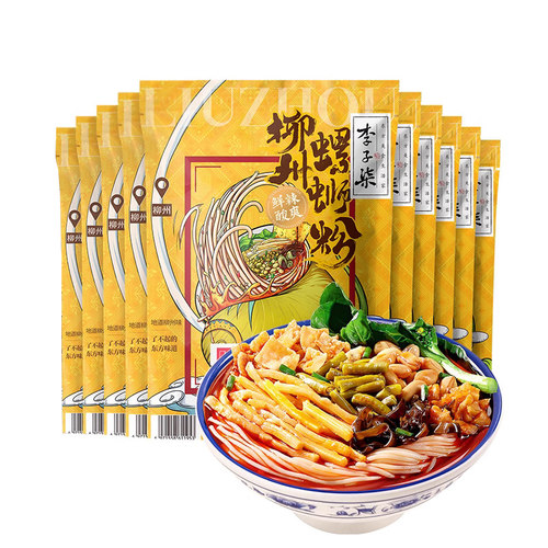 李子柒螺蛳粉柳州螺狮粉335g*10袋