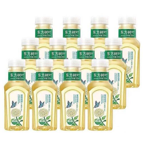 农夫山泉东方树叶0糖0卡无糖茶茉莉花乌龙青柑普洱335ml*6/12瓶
