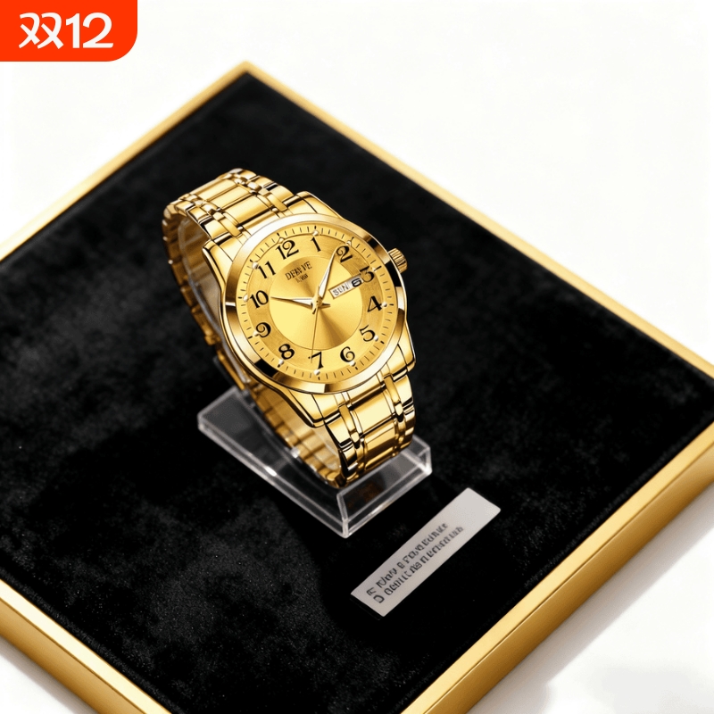 瑞士同款青少年初高中学生手表男款简约潮流全自动机械防水石英表