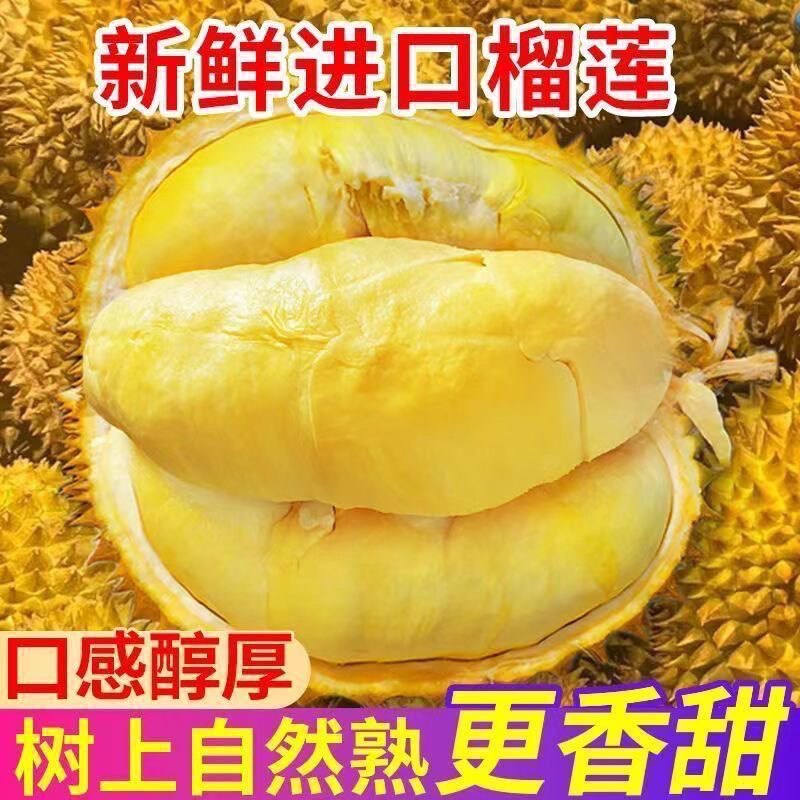 A级泰国金枕榴莲进口顺丰包邮鲜水果整个应季冰淇淋香甜现摘保存