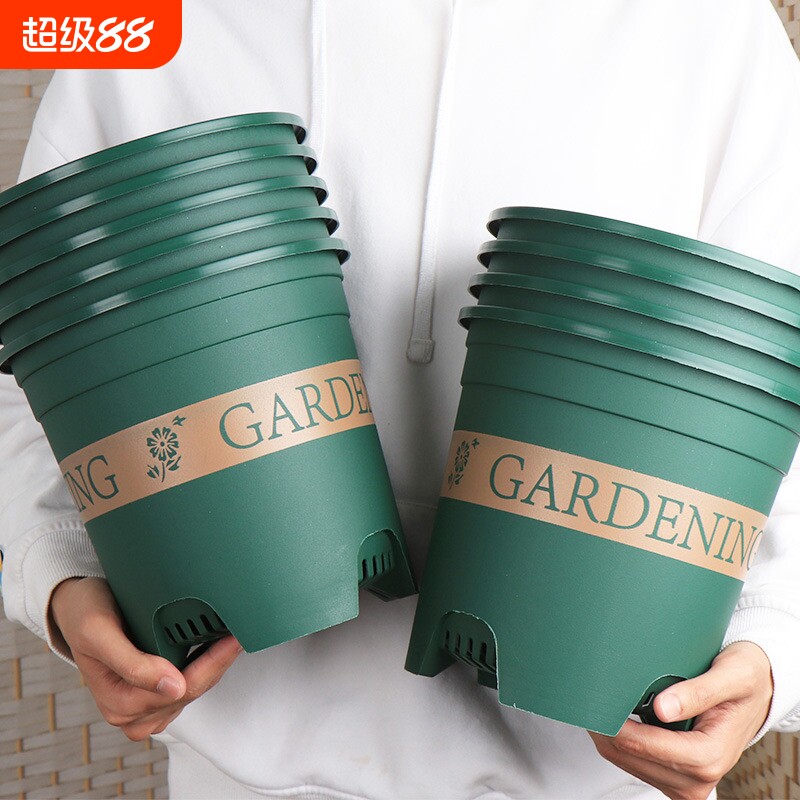 控根加仑盆兰花盆塑料树脂君子绿萝月季绿植盆栽花盆清仓新款高款