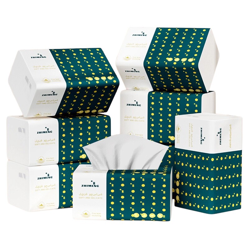 织梦原生木浆母婴适用加大加厚抽纸420张/包*8包起