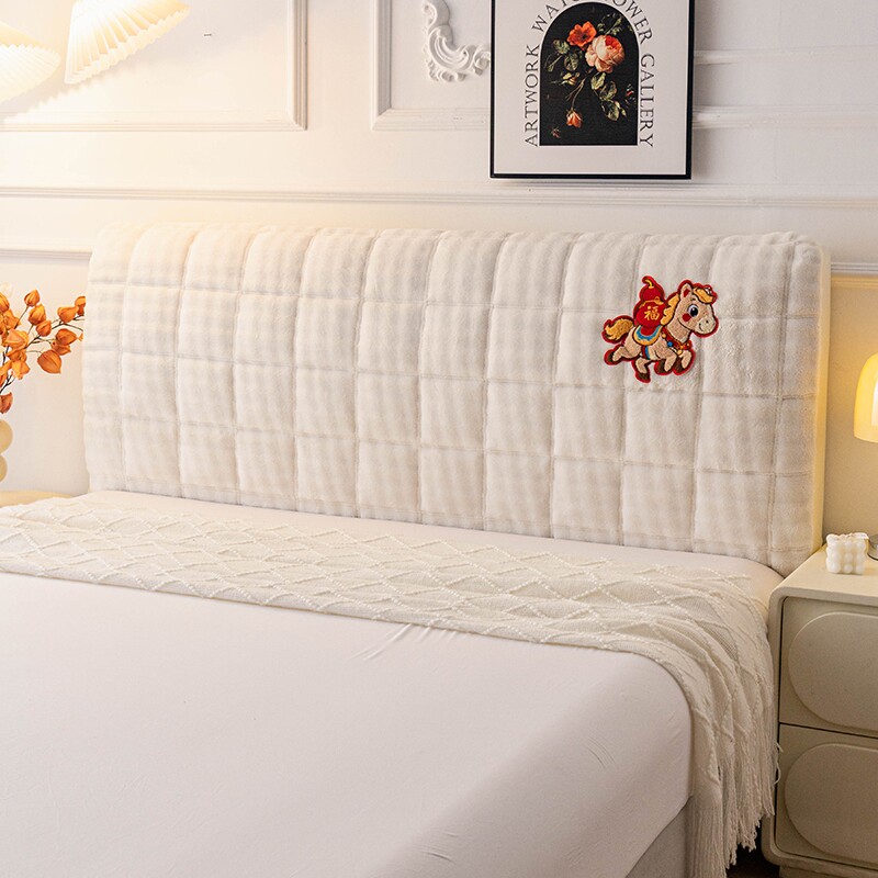 轻奢洋气家用床头罩床头套公主风网红耐脏防撞加厚全包加绒保暖