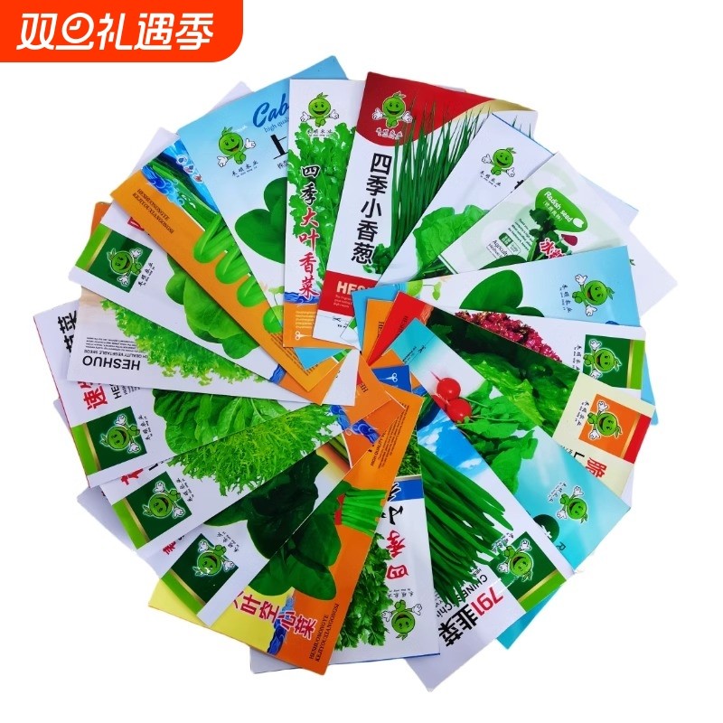 四季蔬菜种子红秋葵香菜青菜阳台种植生菜洋葱香葱菜心白菜番茄