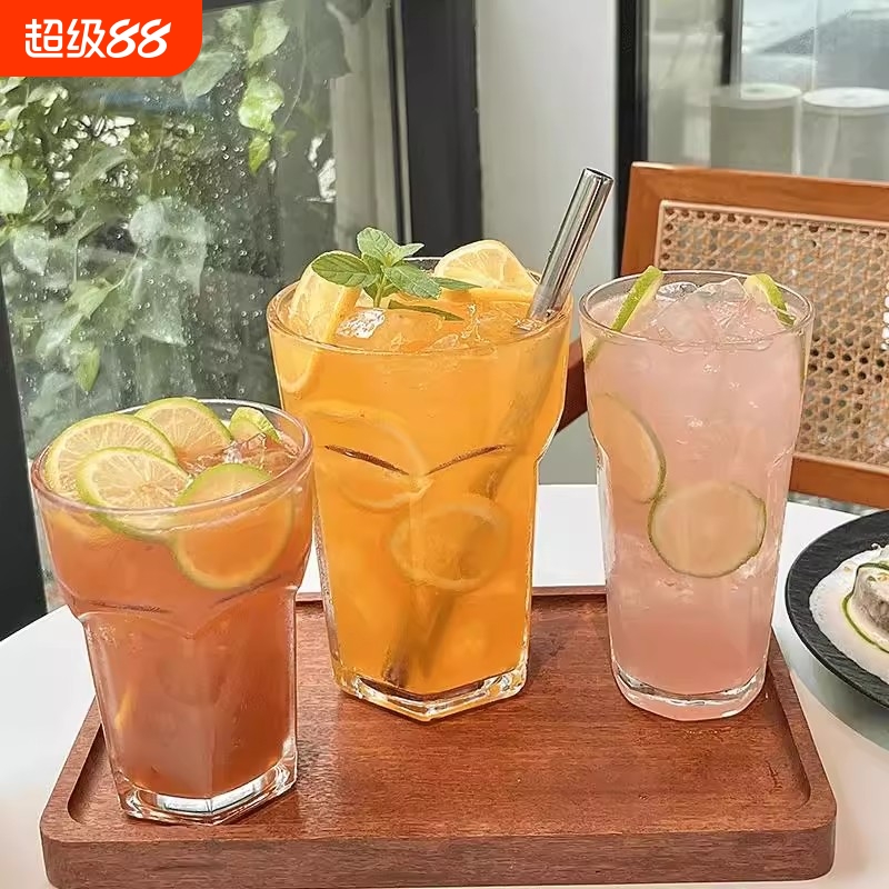 双层加厚果汁玻璃杯|千人加购