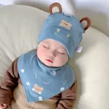 Детская демисезонная хлопковая шапка для раннего возраста подходит для мужчин и женщин для девочек для новорожденных, 1-3-9 мес.